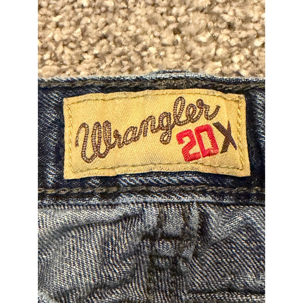 Wrangler 20X Jeans Kids 27X26 * Blue Denim Straight Leg Casual Pants - Picture 3 of 9